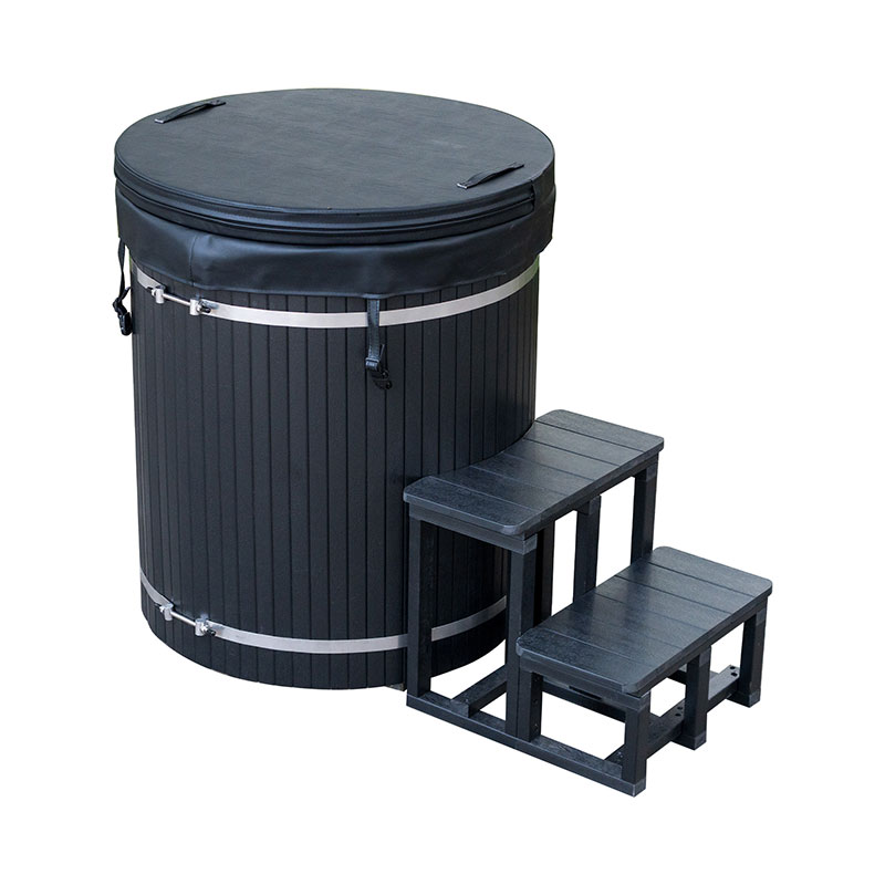 حوض استحمام ثلجي مركب مع بطانة من الفولاذ المقاوم للصدأ 304