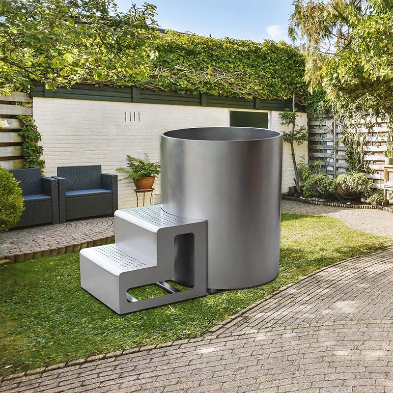 حوض استحمام من الفولاذ المقاوم للصدأ