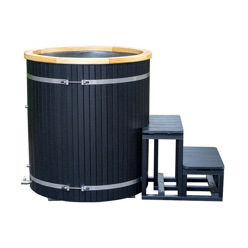 حوض استحمام ثلجي مركب مع بطانة من الفولاذ المقاوم للصدأ 304