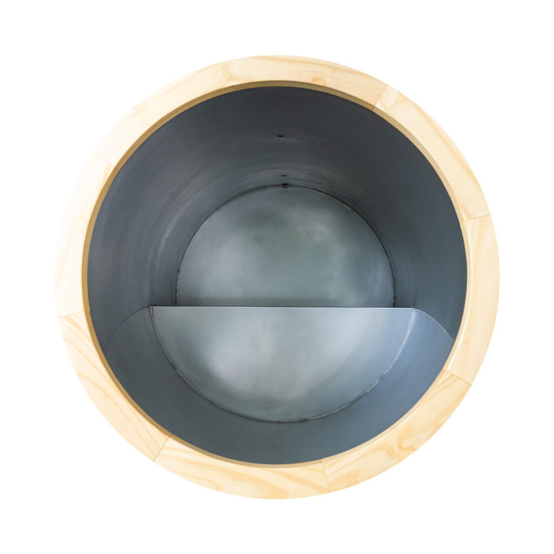 حوض استحمام ثلجي مركب مع بطانة من الفولاذ المقاوم للصدأ 304