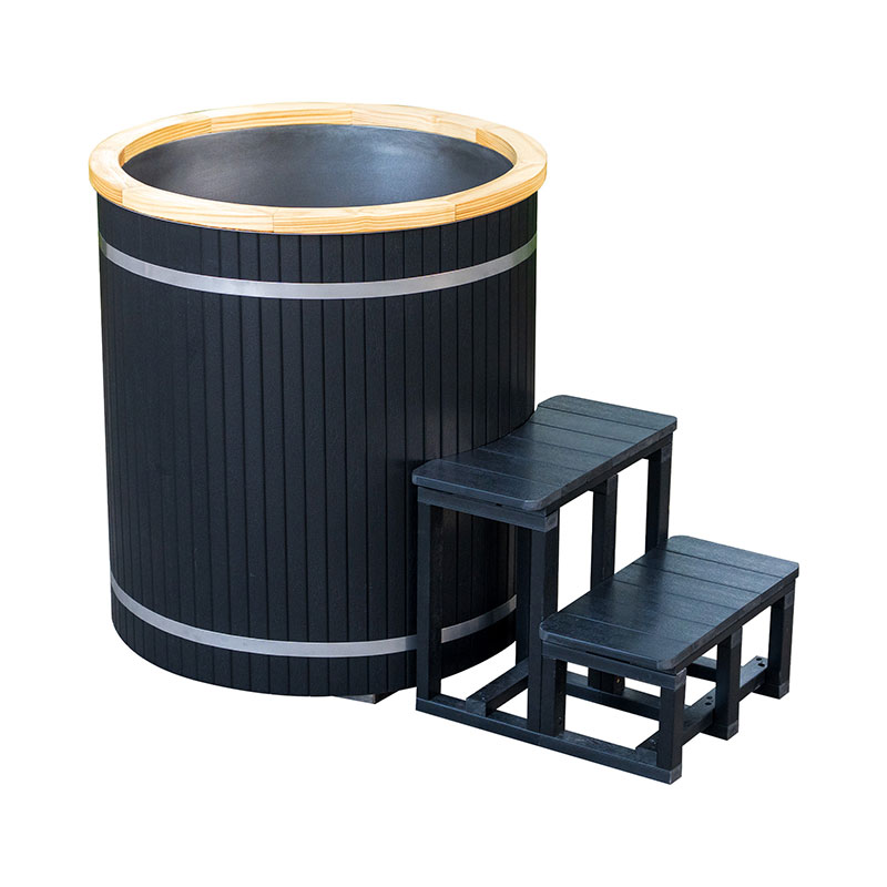 حوض استحمام ثلجي مركب مع بطانة من الفولاذ المقاوم للصدأ 304