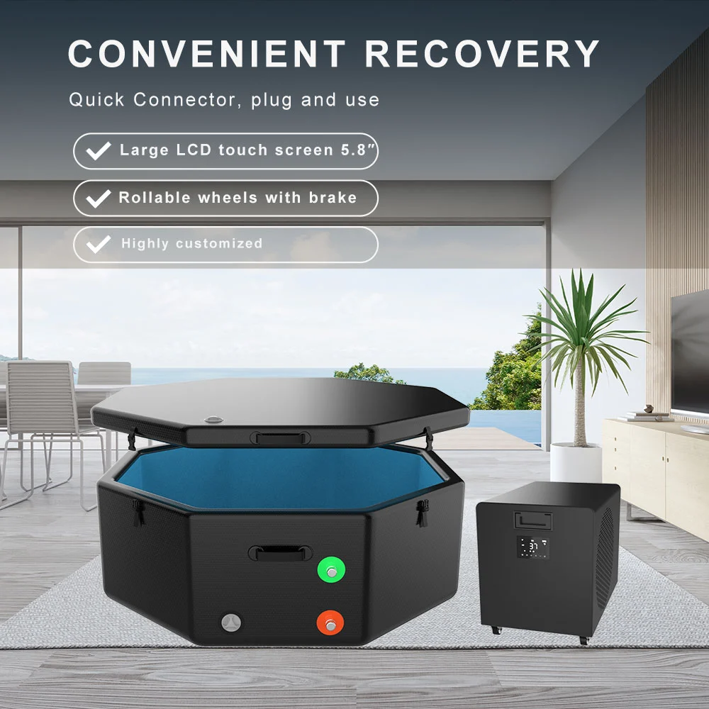 All On One Ice Bath Tub With Chiller For Cold Therapy