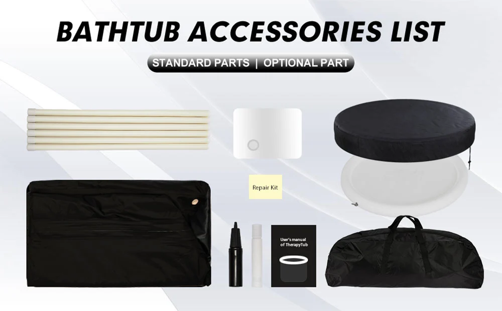 Portable Ice Plunge Tub Compatible With Chiller